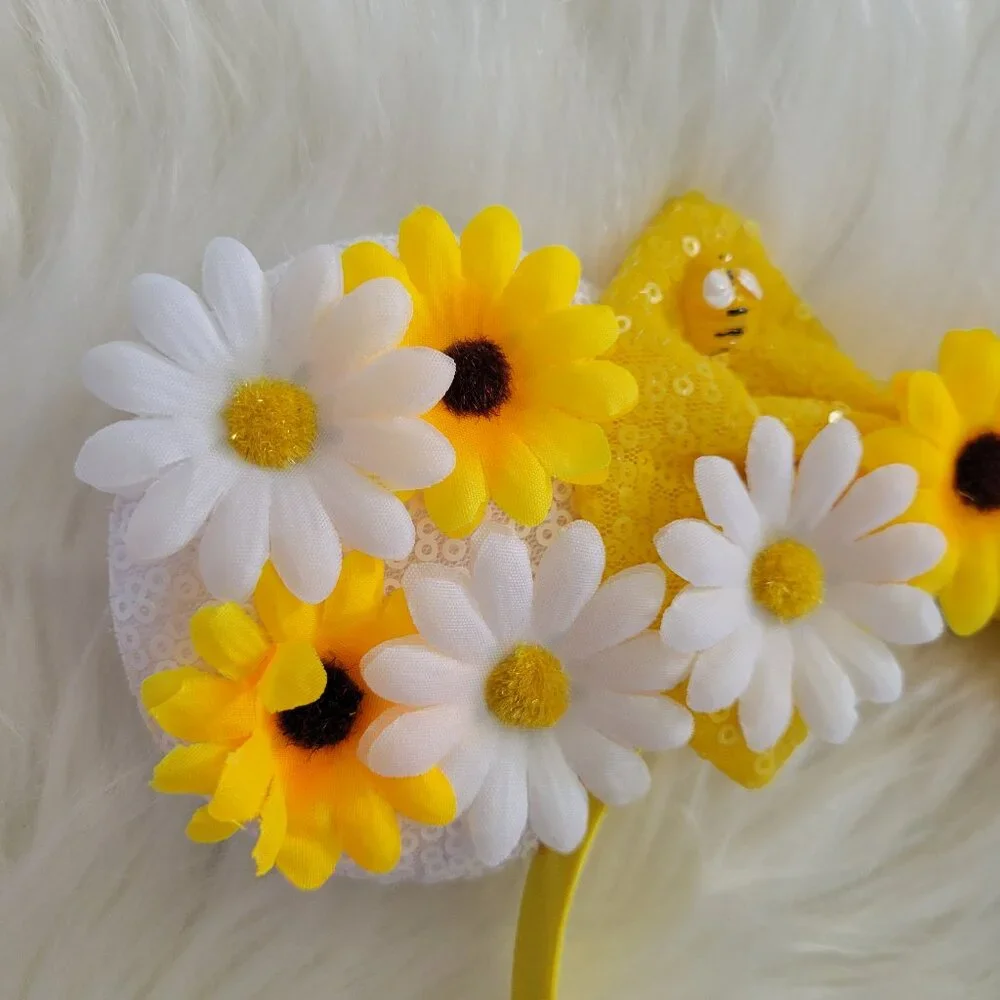 Daisies/Bees Minnie Mouse Ears